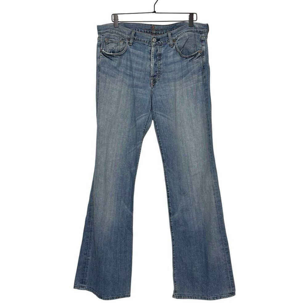 7 For All Mankind Relaxed Light Wash Jeans 36x34